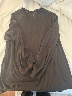 Comfortable Long Sleeve Tee — Gray